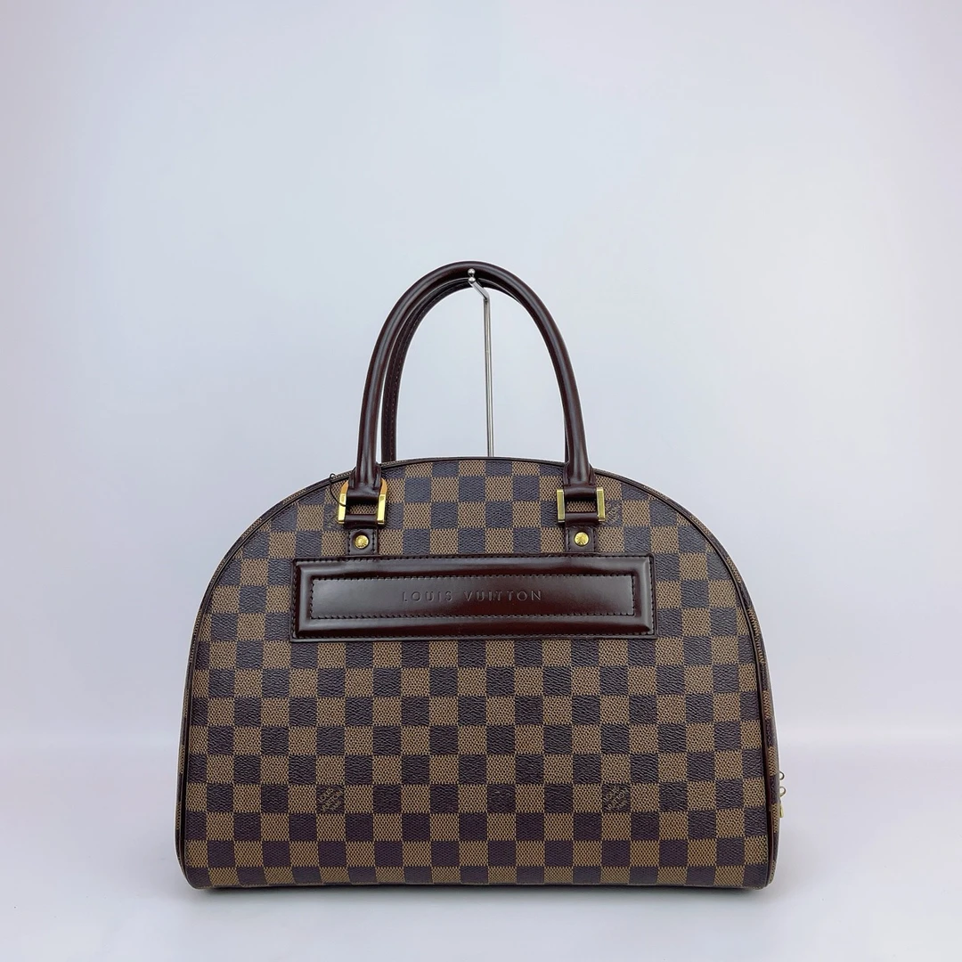 95新 LV LV棋盘格手提包底长35 内标1011 D408