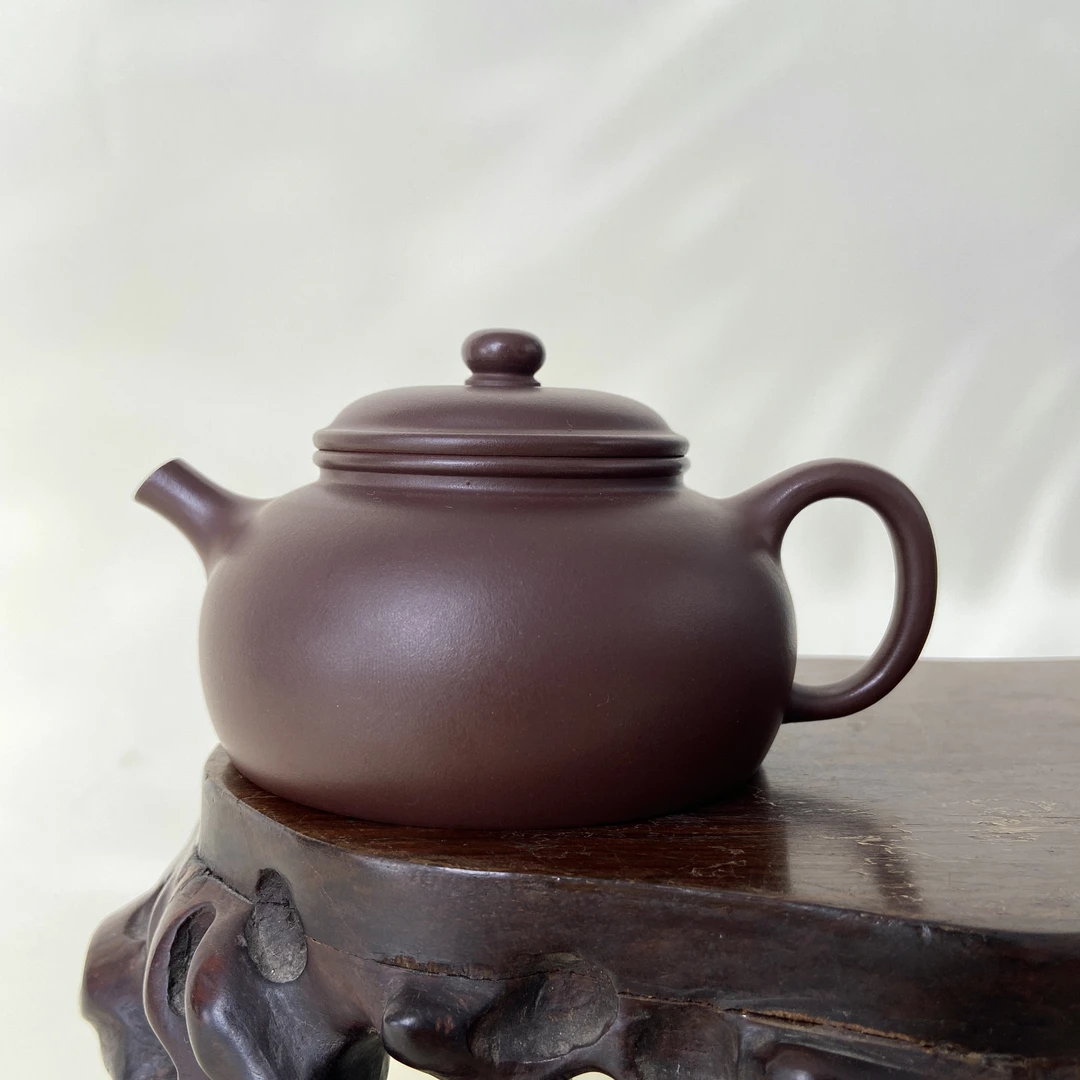 宜兴手工紫砂陶 （万旭霞）160cc茶壶GS4208-17