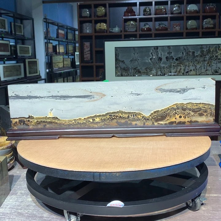 ，广西国画石摆件，收藏观赏