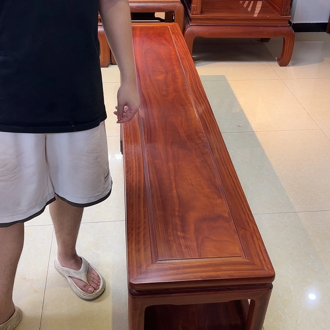 致***远紫檀木类书柜电视柜