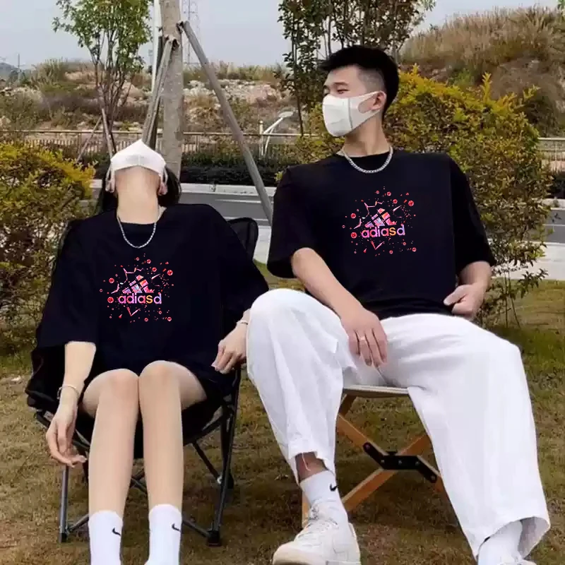 短袖t恤男纯棉2025夏季新款青少年高街重磅潮牌打底衫