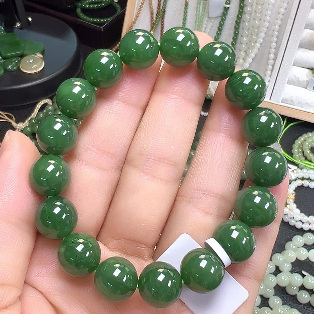 和田玉（碧玉）未镶嵌手链