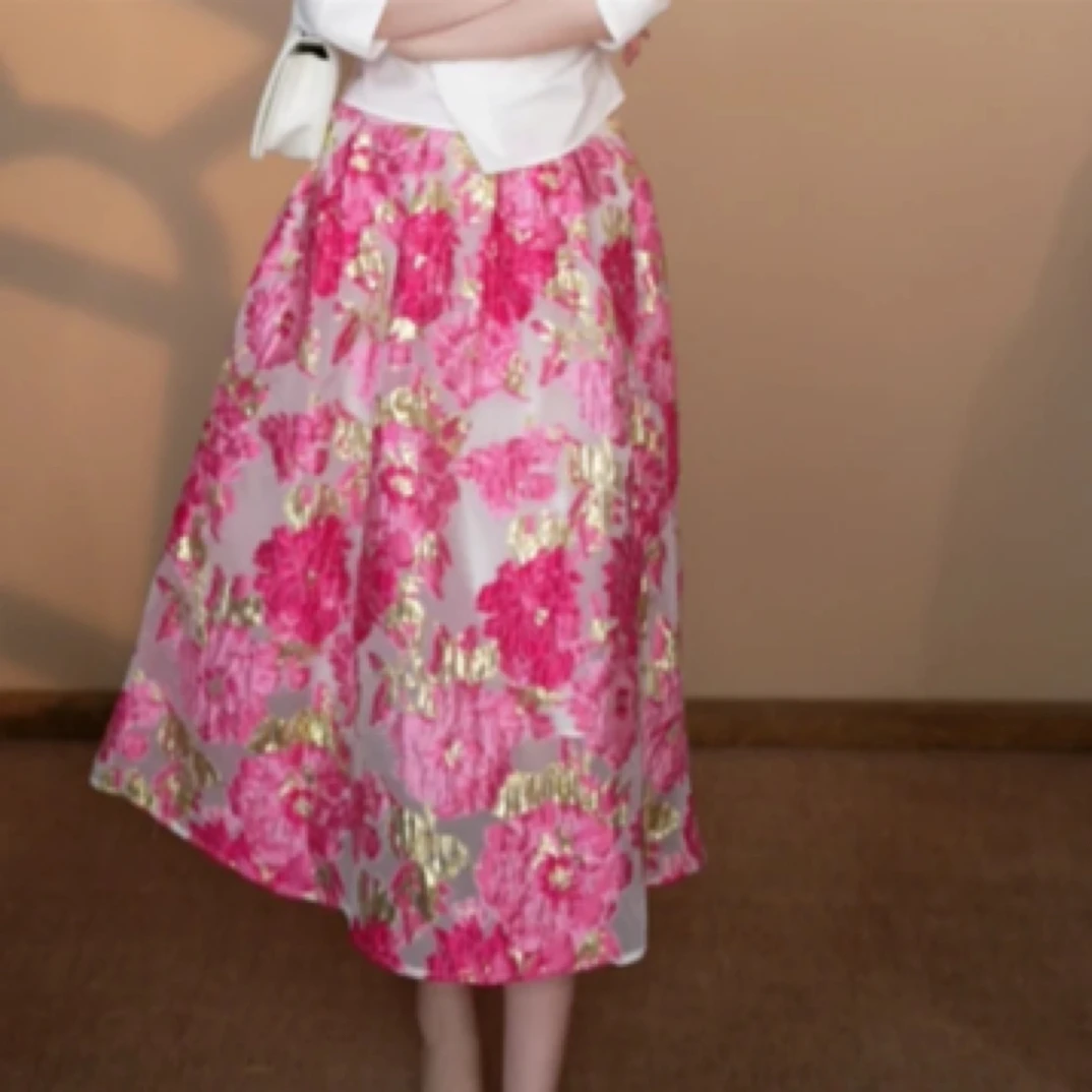 【红姐推荐】雅· 2025芍药花赫本风半裙