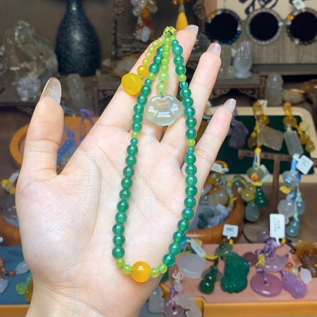 玛瑙/玉髓未镶嵌车挂挂件