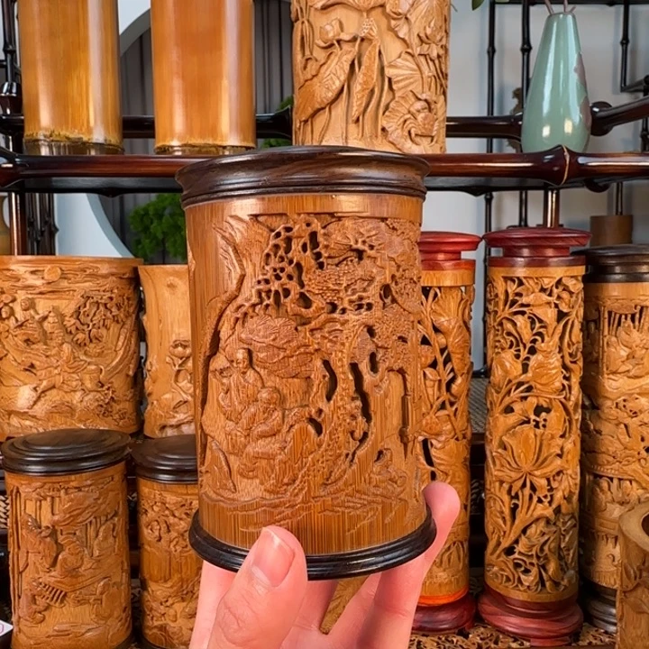 兰亭雅集茶叶罐文玩