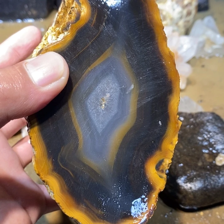 未镶嵌玛瑙/玉髓珠宝半成品