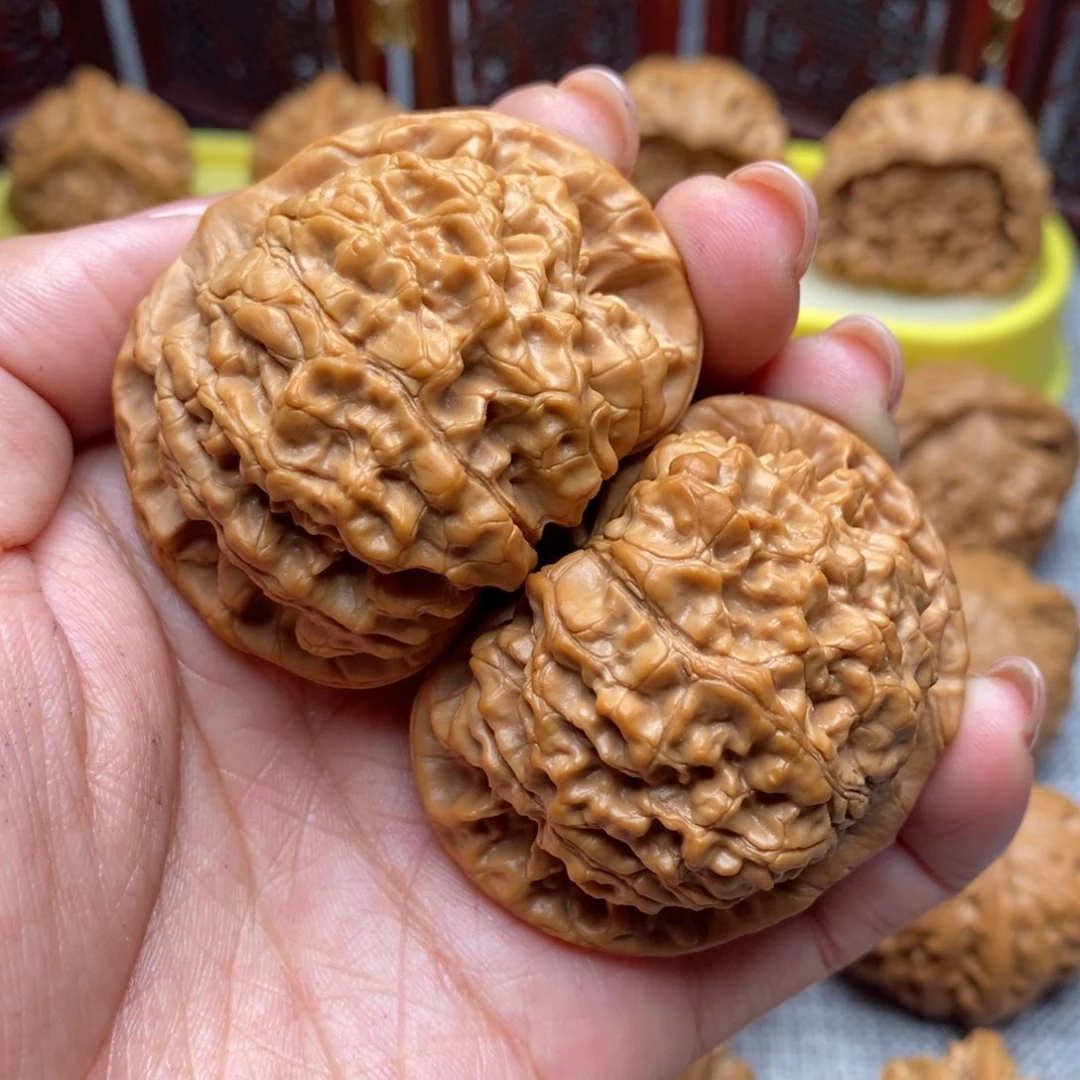 文玩核桃把件官帽51.8全