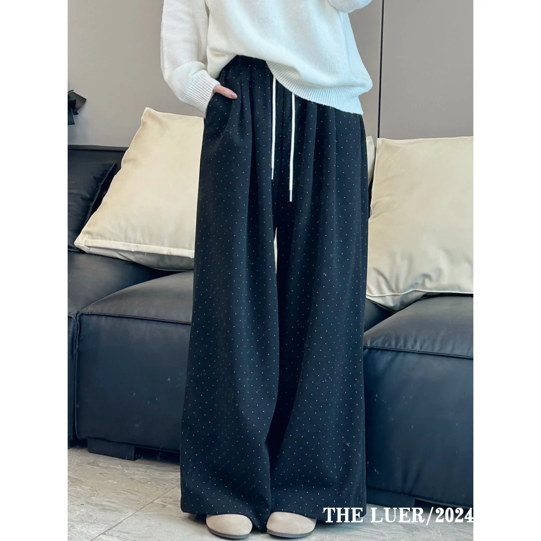 【LUER】波点裤~时尚百搭休闲裤905