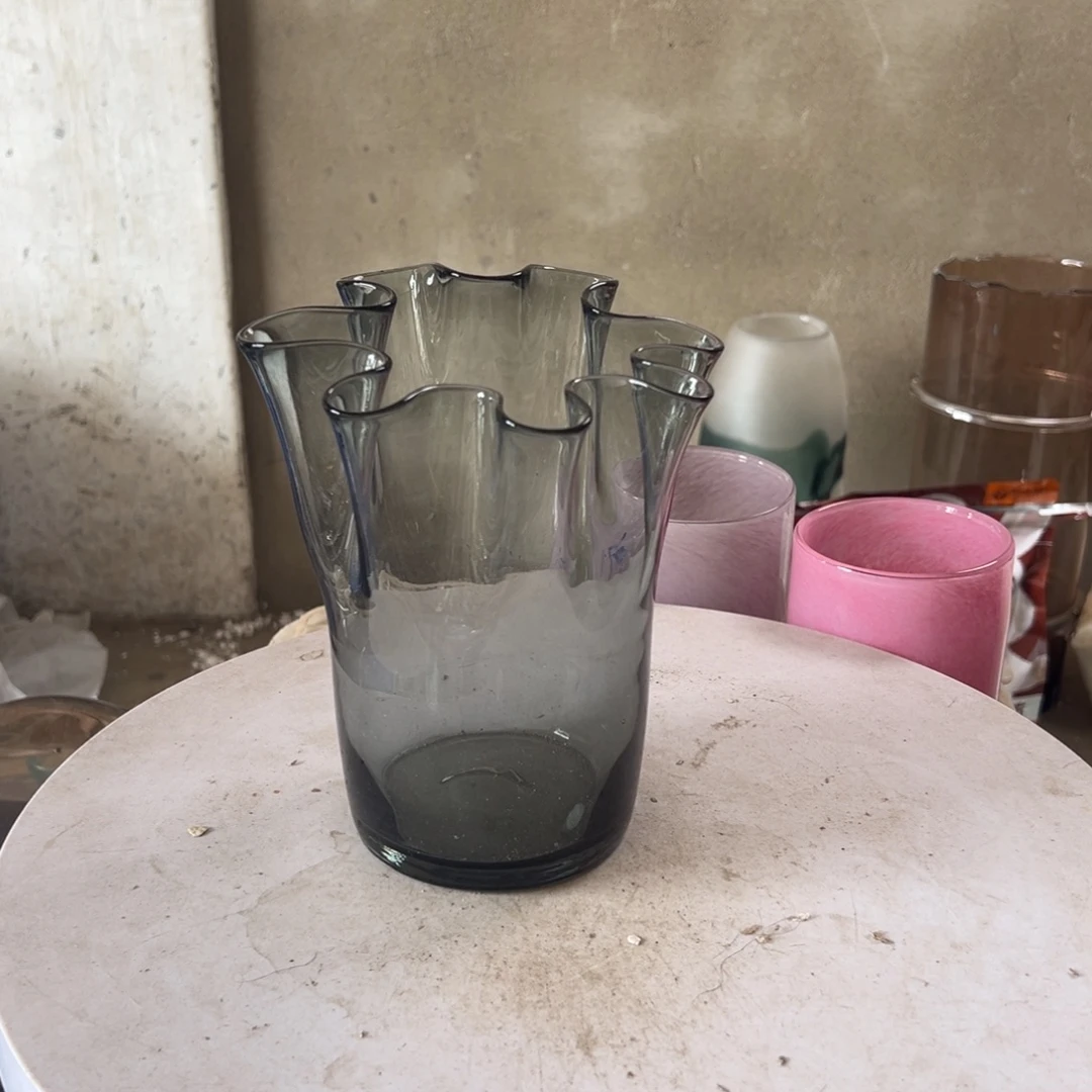 弘扬琉璃花器微瑕高度19