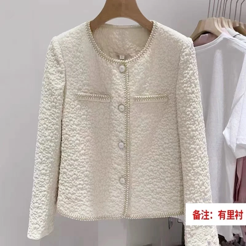 H2552 女士小香风外套2025新款春秋气质小个子短款修身时尚洋气L4