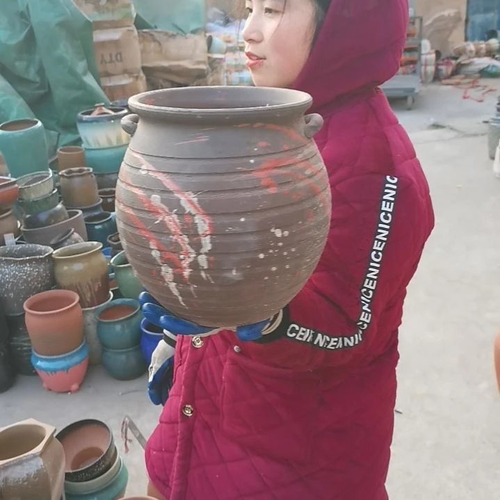 红陶口20高24瑕疵