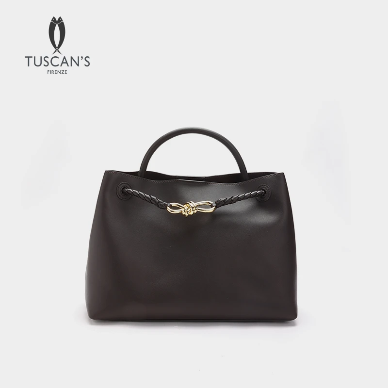 TUSCAN'S潮流女士休闲托特包蝴蝶纯色单肩斜挎包手拎包时代双鱼