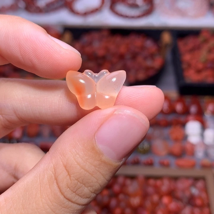未镶嵌南红南红玛瑙蝴蝶