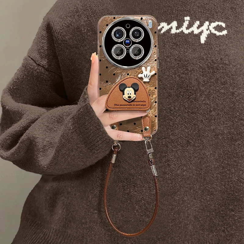 波点米奇适用vivox200Ultra手机壳X200pro秋冬高级x100pro新女款