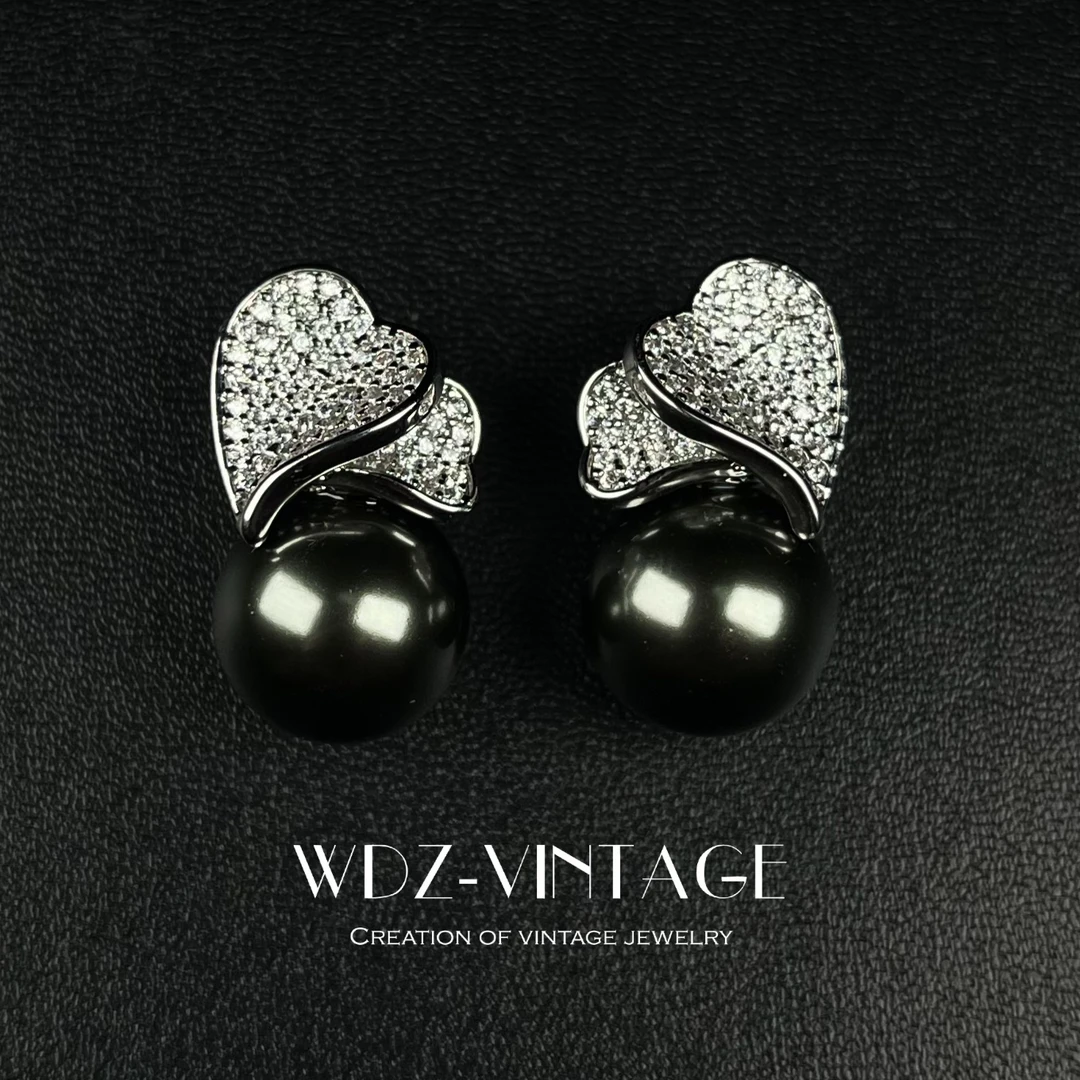 铜合金仿珍珠耳饰 女神泪-设计师款首饰饰品耳饰耳环复古轻奢