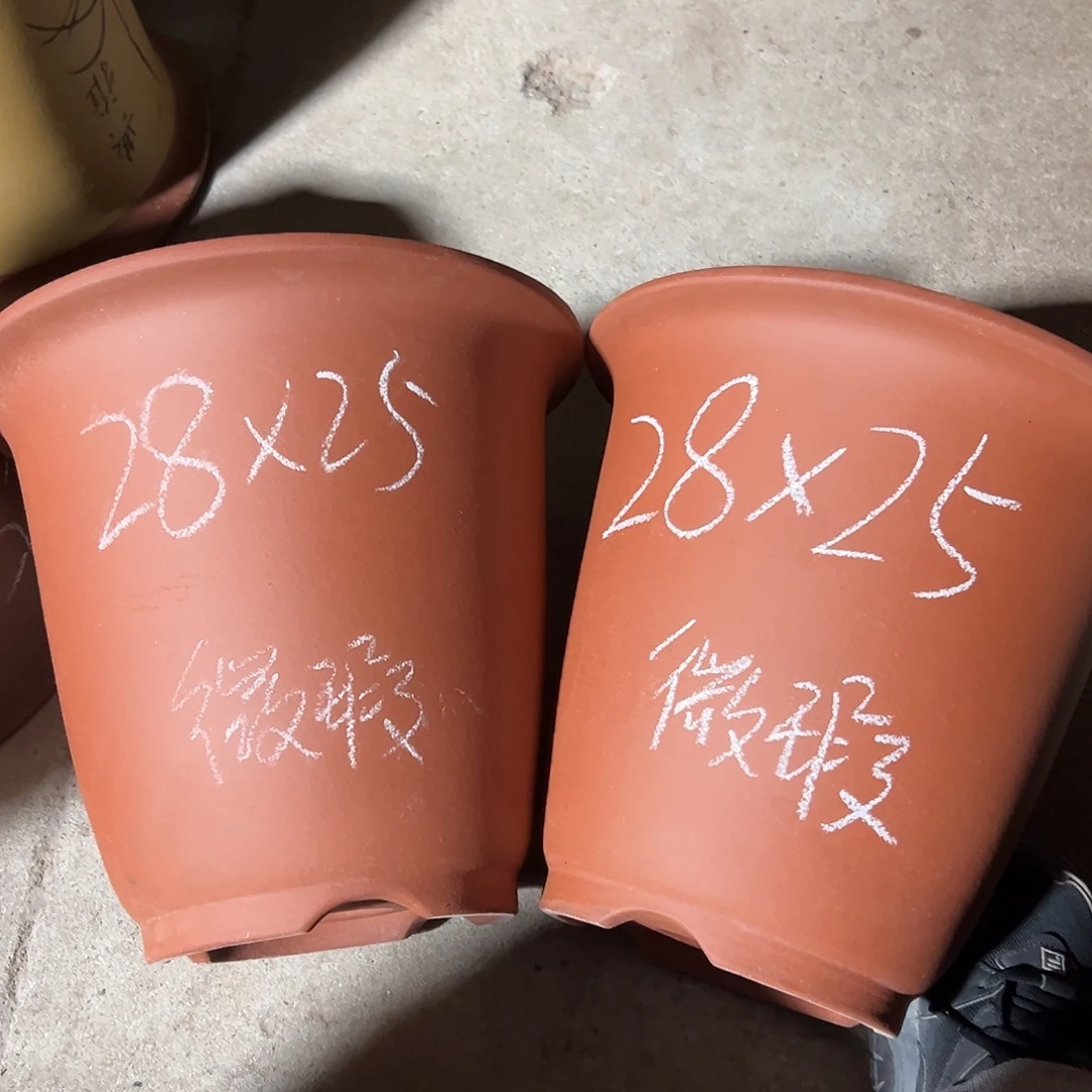 紫砂花盆宜兴紫砂花盆源头2只