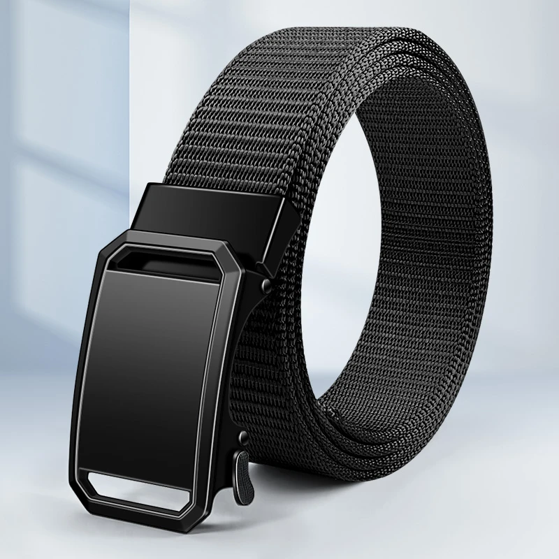 合金自动扣编织男士皮带加长耐用男款男生腰带军训工装裤束腰裤带