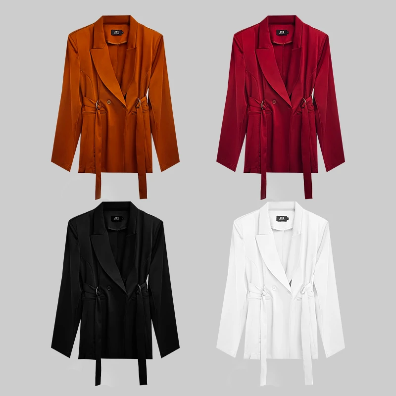 【时尚宠儿】2025高级感气质百搭长袖收腰西装休闲醋酸西服W2724
