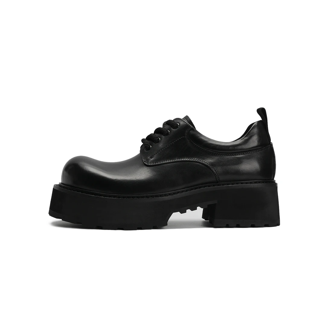 viplander【步履云阶】德比鞋日常通勤增高百搭真皮皮鞋男180908