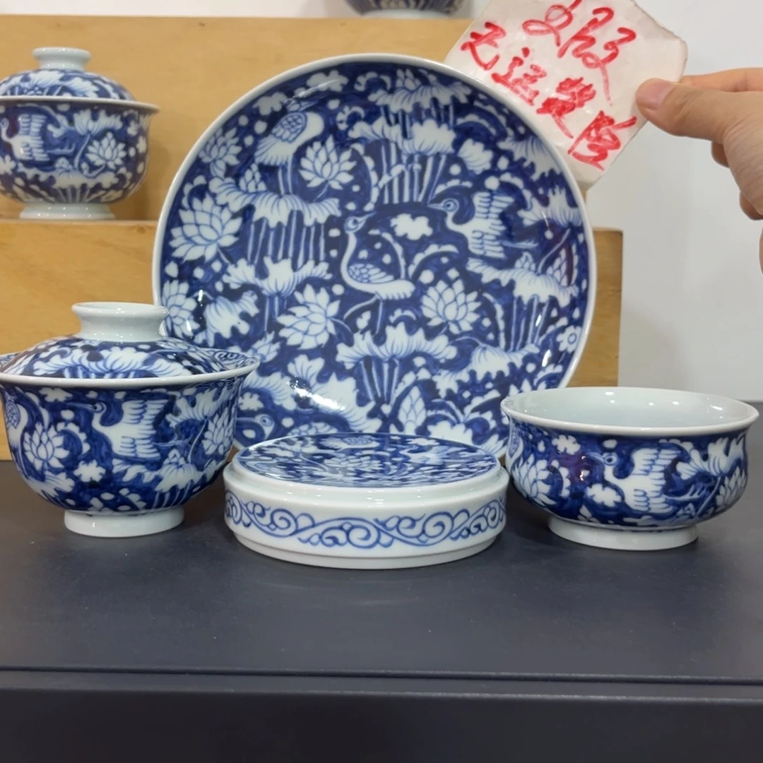 青花仿元一鹭连科