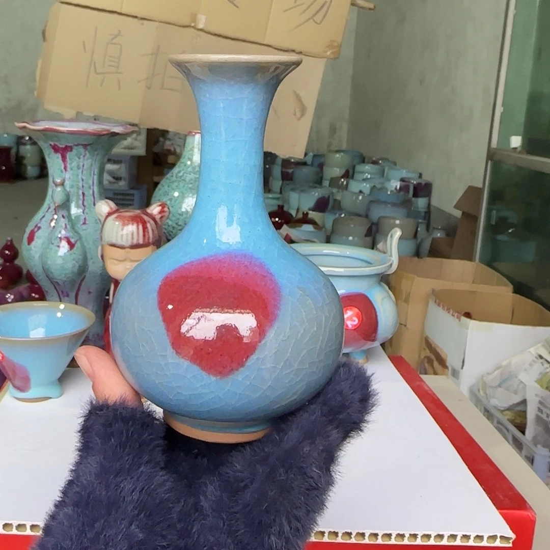 摆件陶郑家钧瓷摆件微瑕