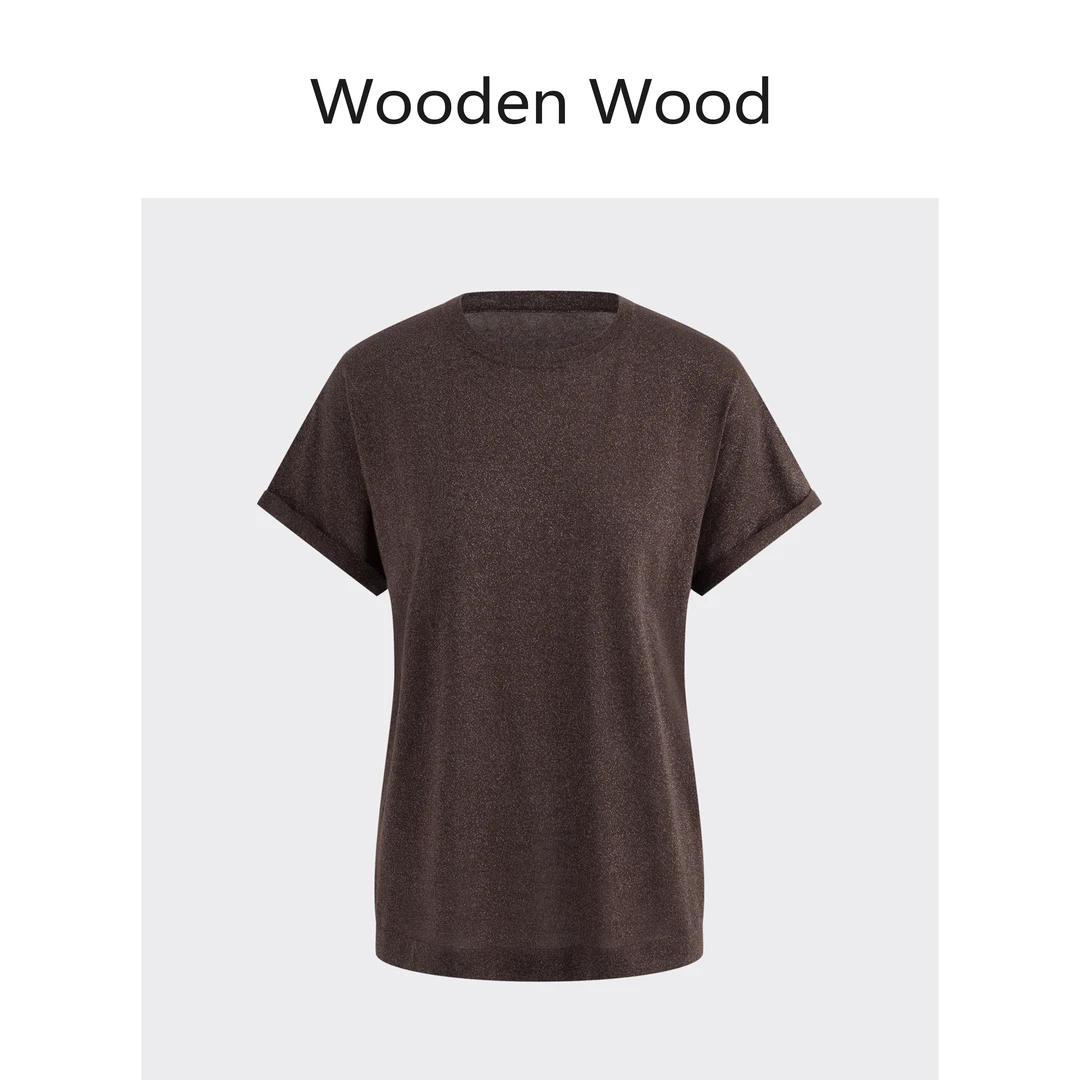 Wooden Wood“素织臻品”舒适百搭时尚羊毛简约圆领针织衫P25363