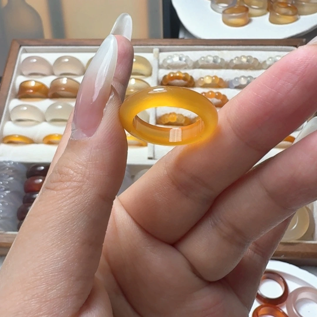 合金戒指玛瑙/玉髓204港13
