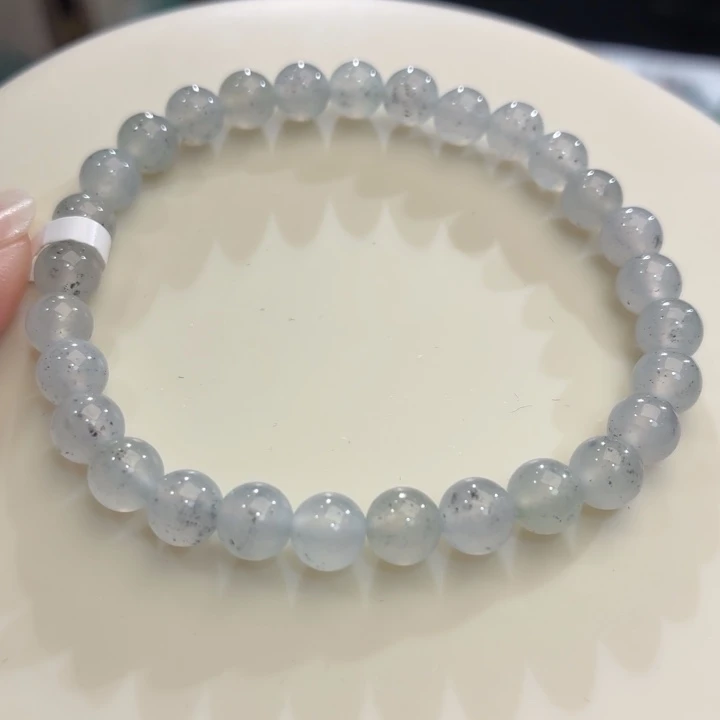 翡翠未镶嵌手链冰胶水墨丹青卡6.3