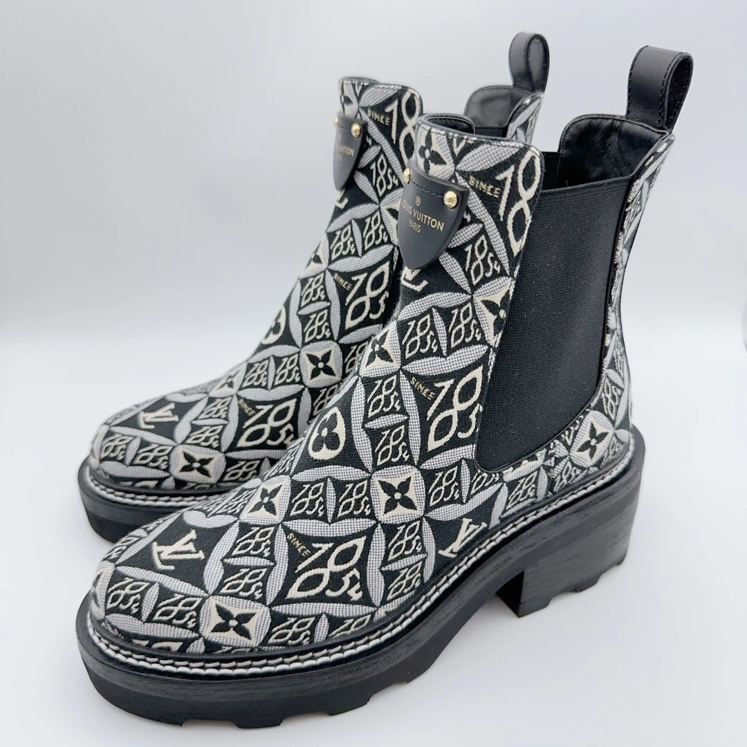 未使用 LouisVuitton/路易威登 36码/1854限定马丁靴/01546