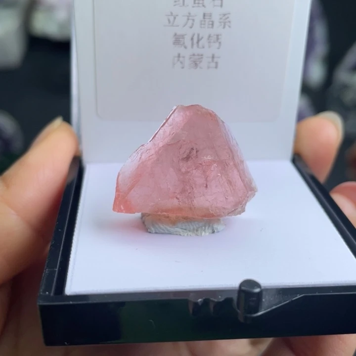 有机玻璃原石盒子矿标摆件