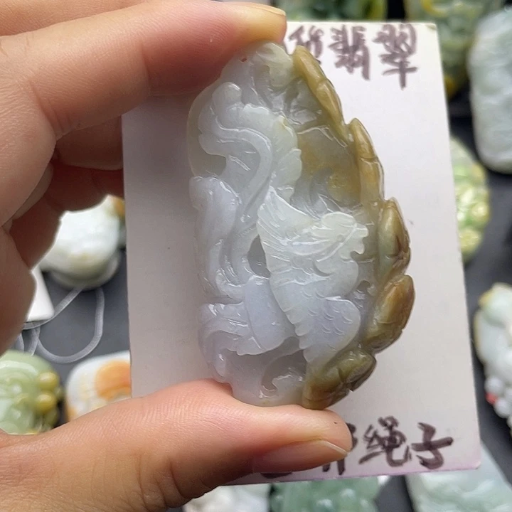 颈饰未镶嵌翡翠天然翡翠
