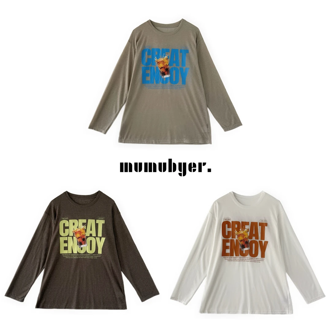 MUMUBYER •“夏日汽水”撞色可乐字母印花防晒长袖