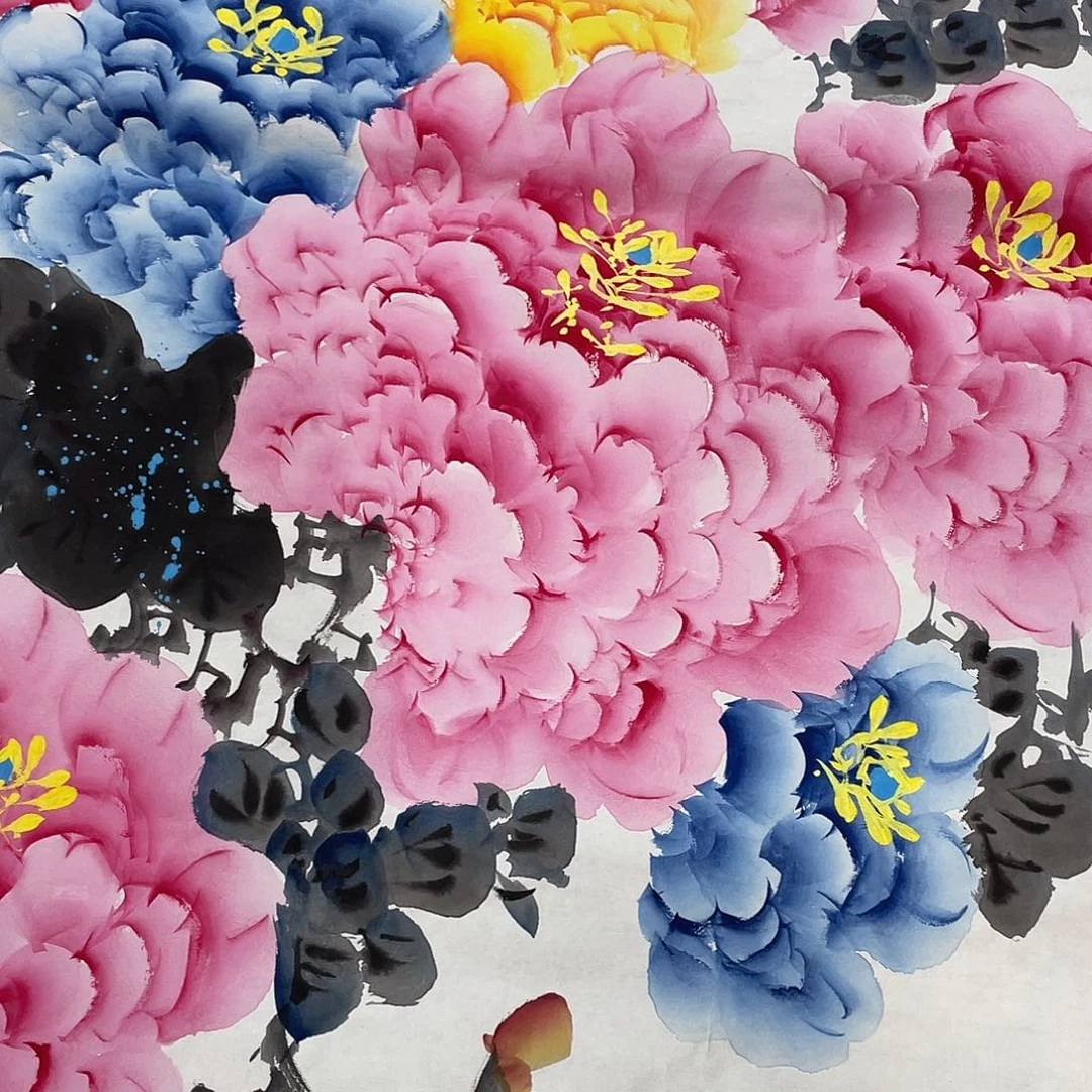 国画今天早上起来看到