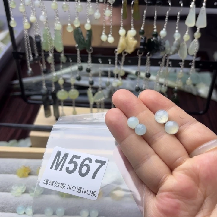 蛇纹石玉发饰合金冷***夜