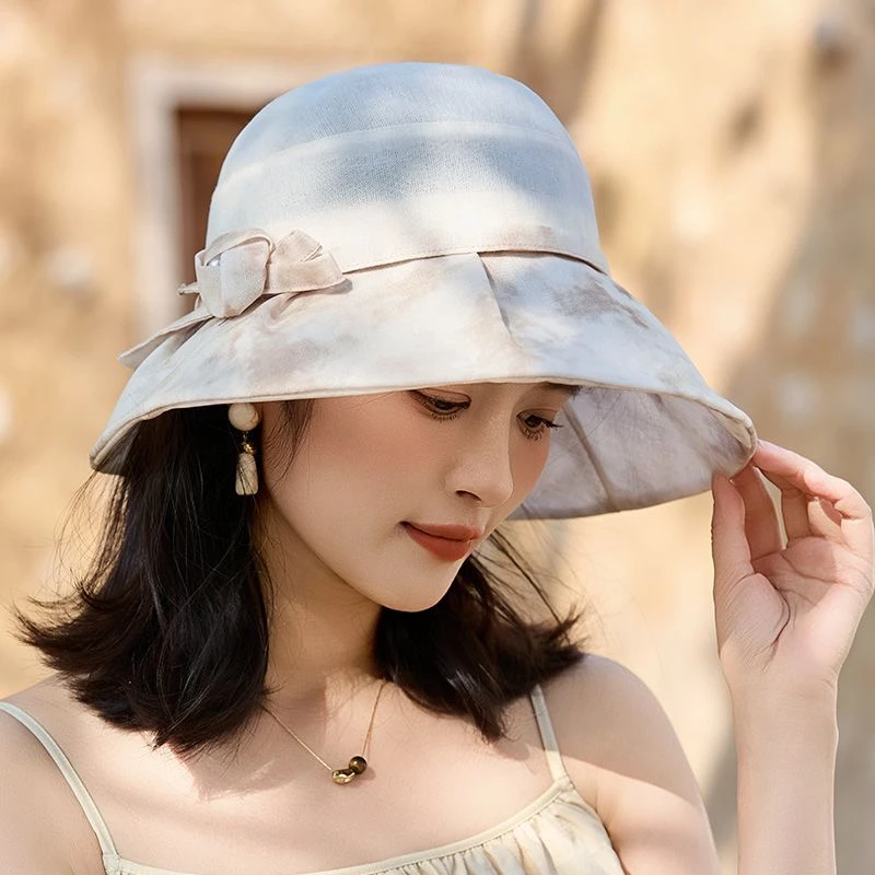18夏季轻薄透气遮阳帽可折叠中老年妈妈帽户外防晒太阳帽盆帽潮18