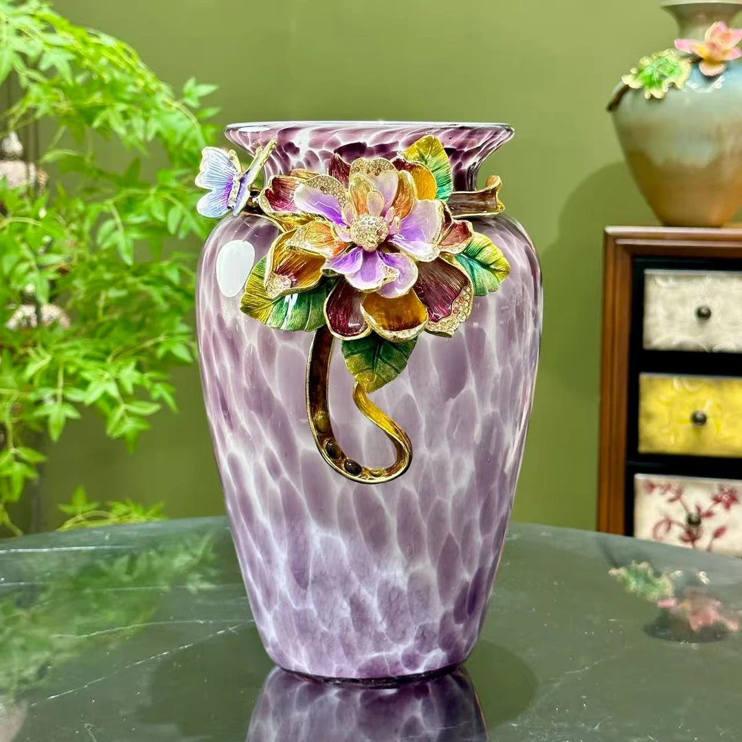 【摩登良品】繁花现代轻奢新中式创意客厅玄关高档装饰花瓶摆件