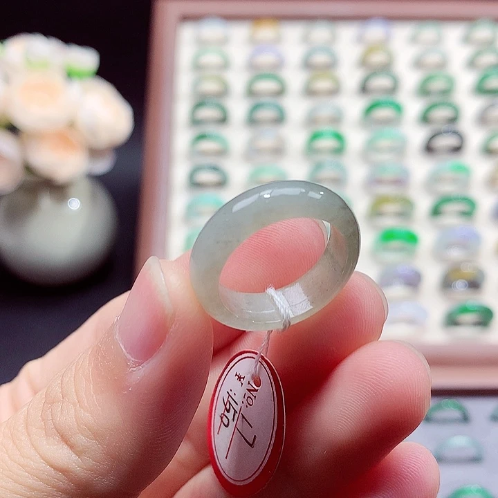 翡翠未镶嵌戒指17号