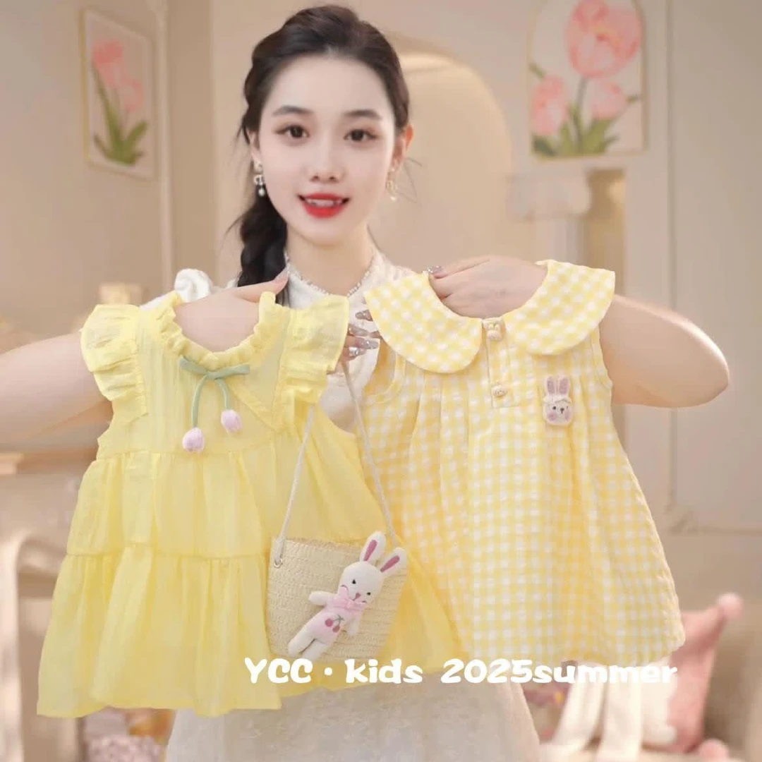 儿童童装女童夏季新品女小童宝宝甜美连衣裙可爱公主风清新棉布裙