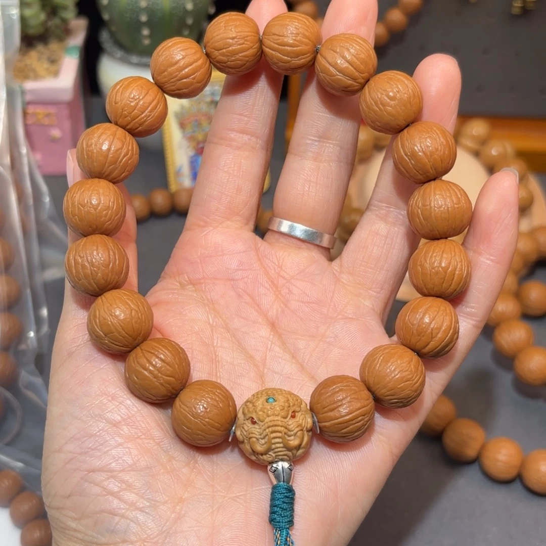 小***萌猴头核桃手串聚宝盆定制级手持