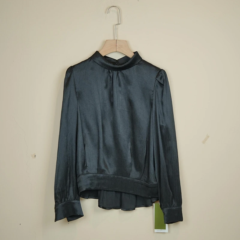 PARKVIEW/百芙川衬衫长袖针织时尚休闲打底女士纯色圆领HF2263-2