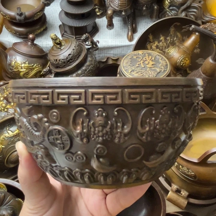 精美铜器摆件藏收