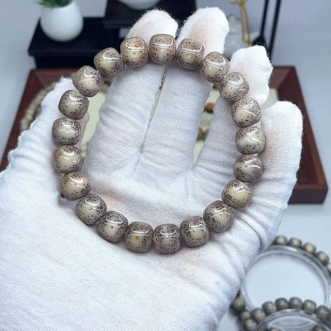 星月菩提手串11×10灰冰月朗星稀B19