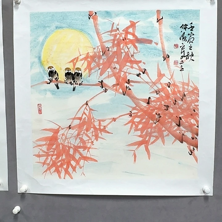 国画亲笔手绘放心去藏