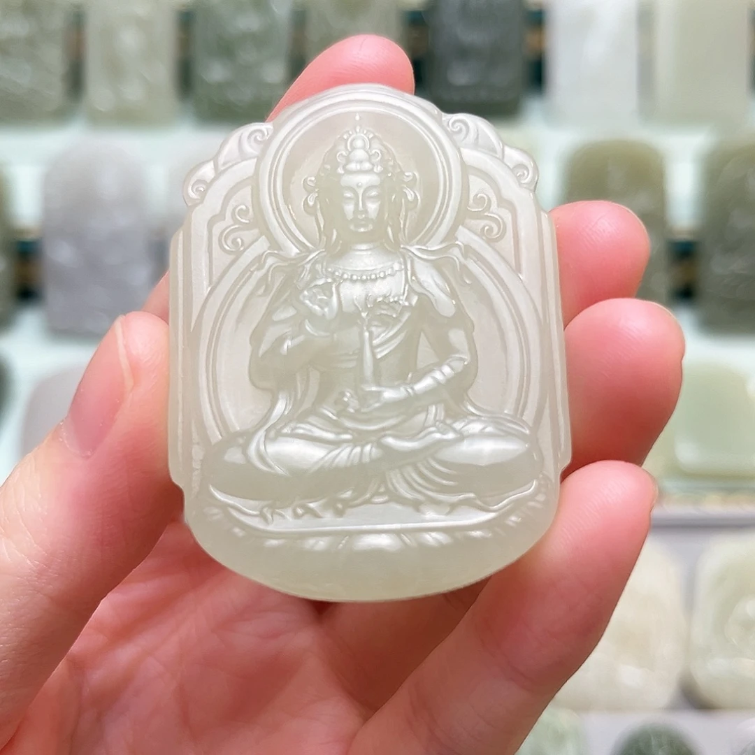 和田玉未镶嵌颈饰