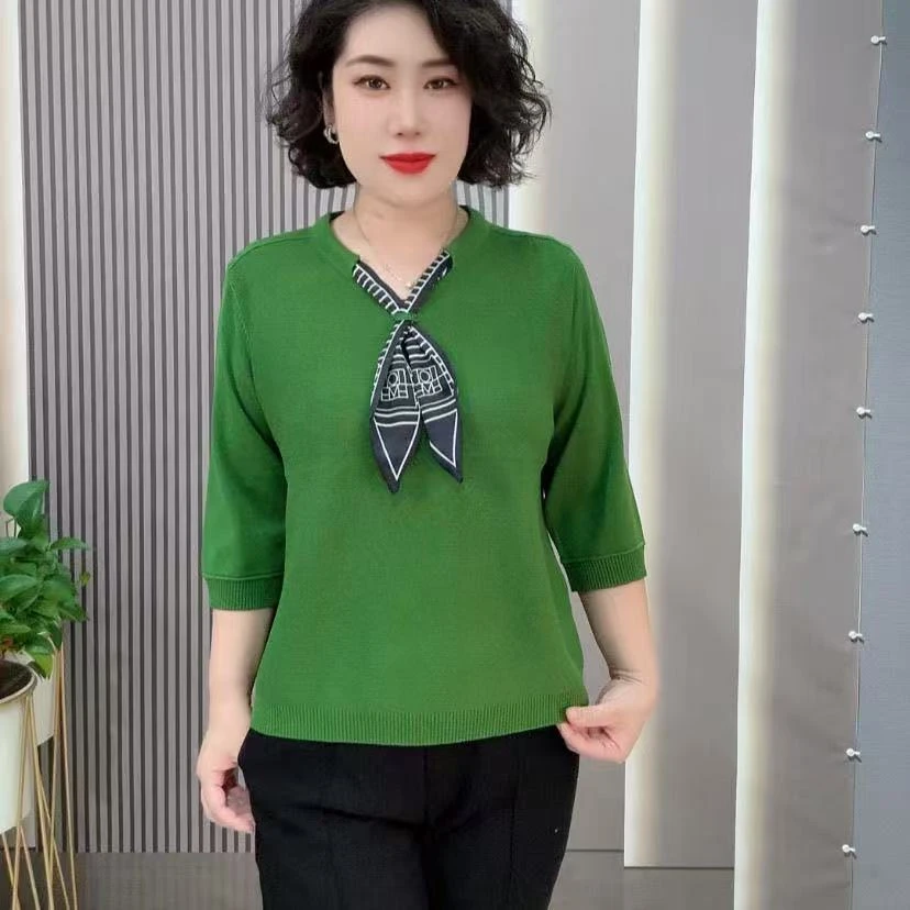 时尚早秋新款显瘦百搭针织衫上衣