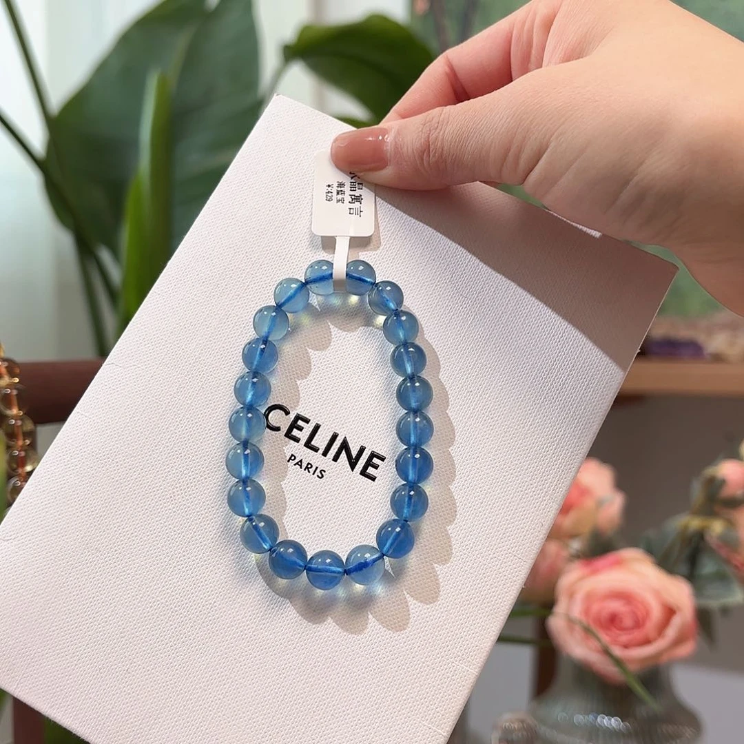 水晶手链未镶嵌番*榴海蓝宝429