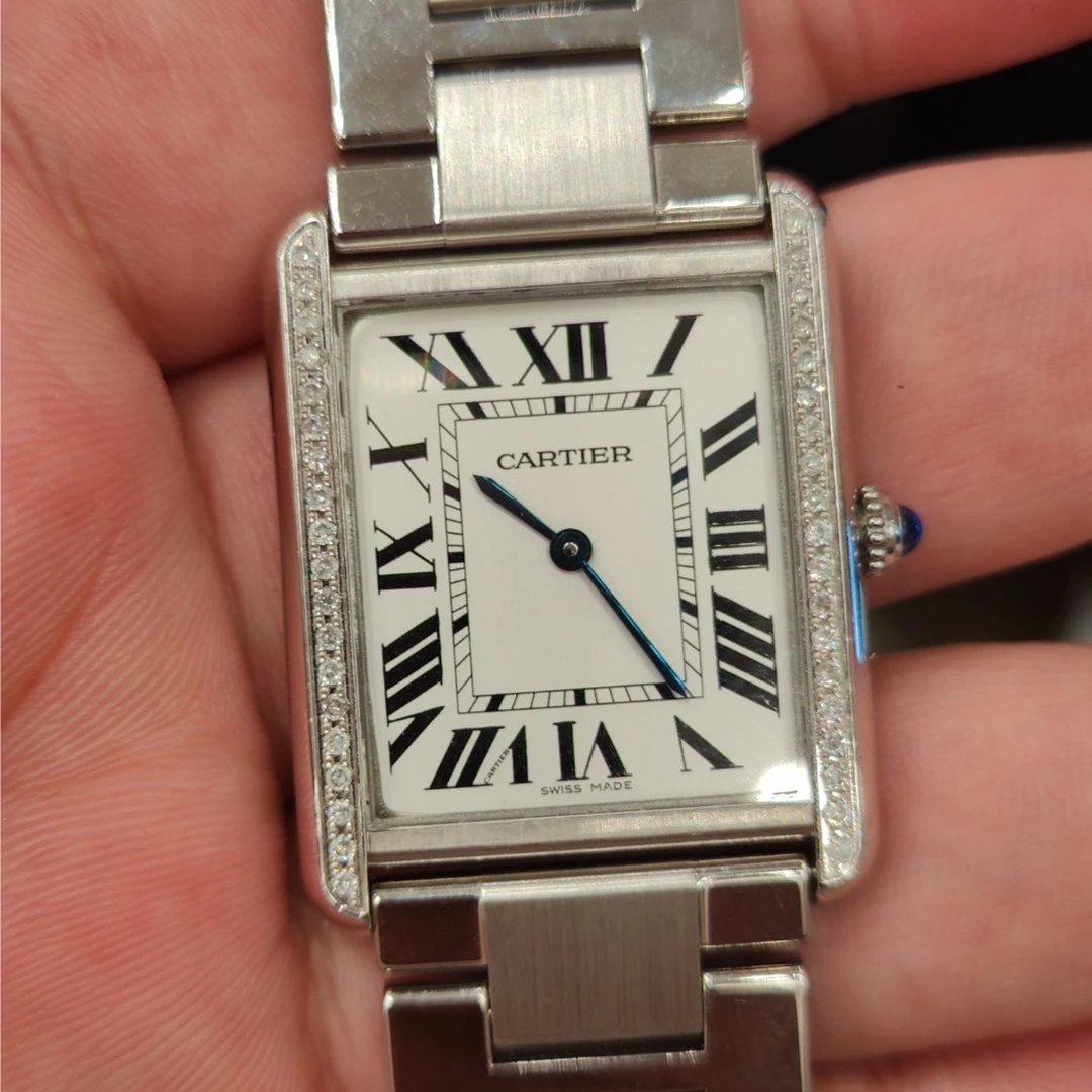 99新 Cartier/卡地亚 表展坦克W5200014腕表/后钻/WHP032702