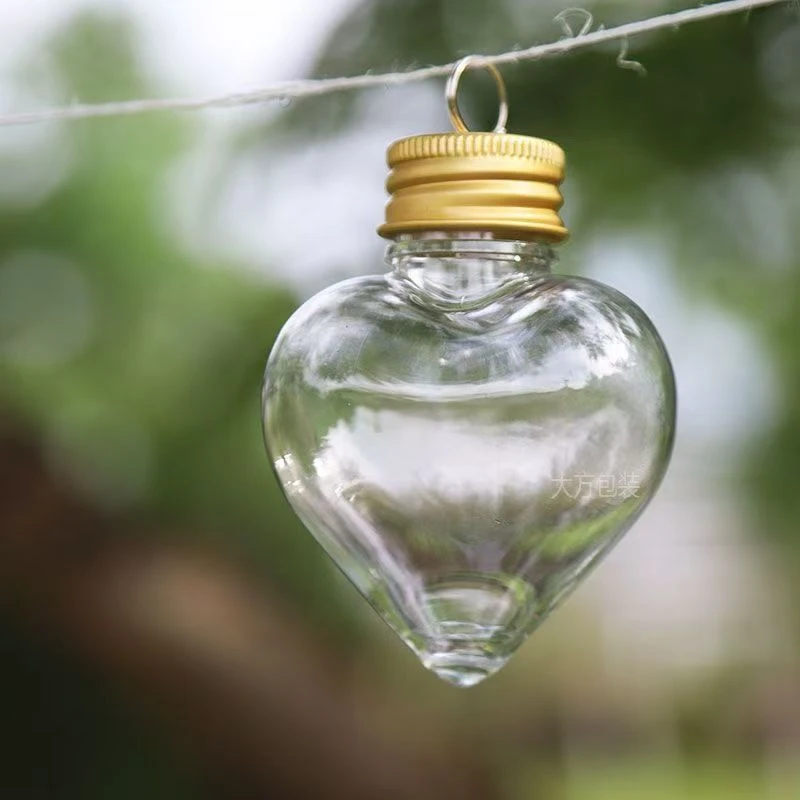 网红透明收纳瓶夜光小摆件收纳灯泡瓶高透星星瓶爱心瓶卡通葫芦瓶