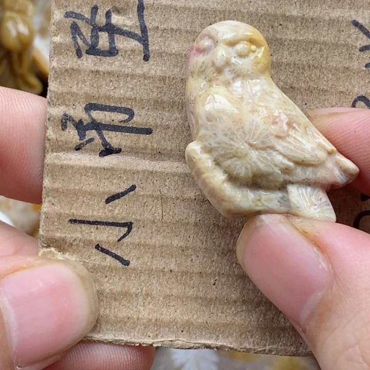 颈饰未镶嵌硅化珊瑚（珊瑚玉）灯**珊