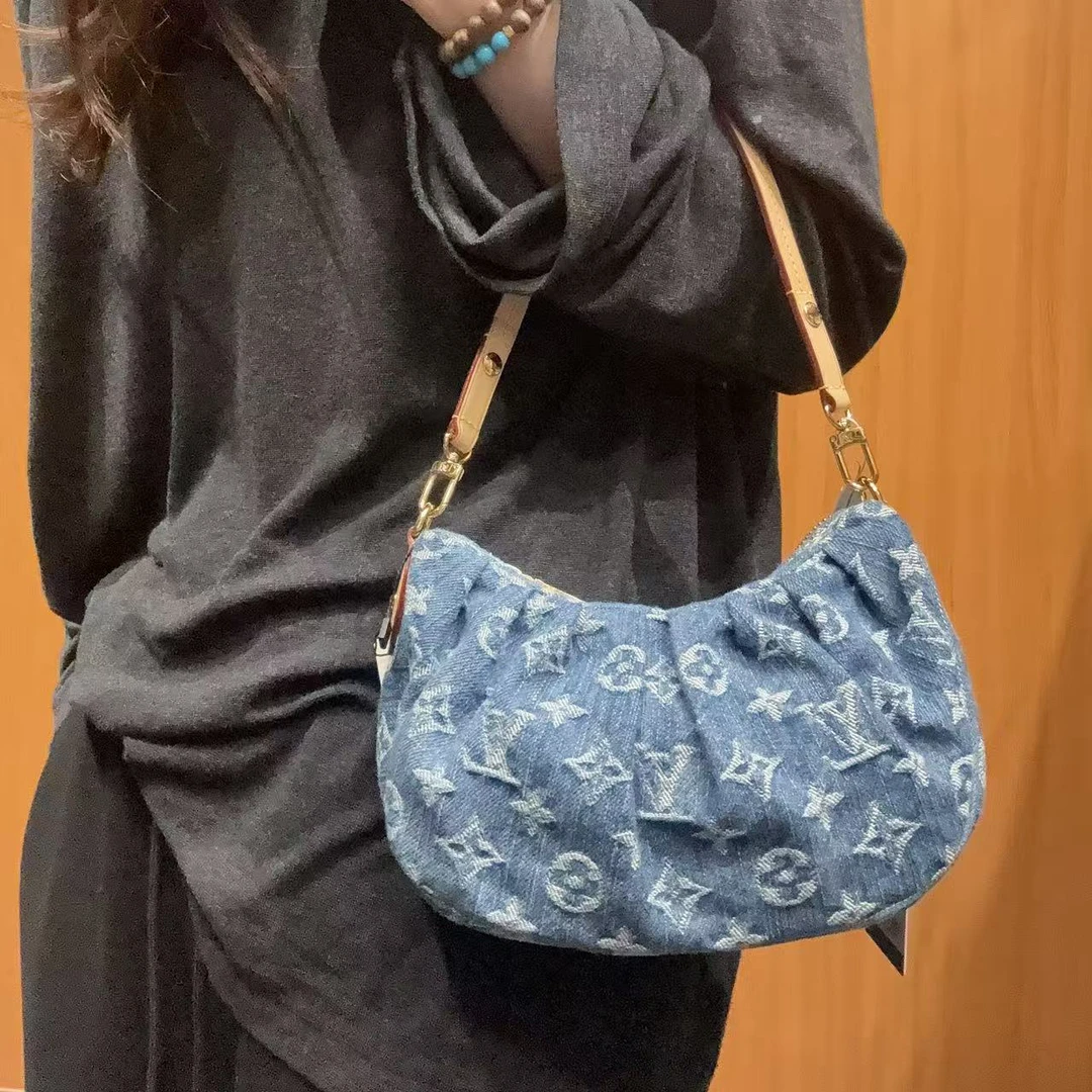 95新 LouisVuitton/路易威登 【蕾】 87 09159 新款丹宁元宝包